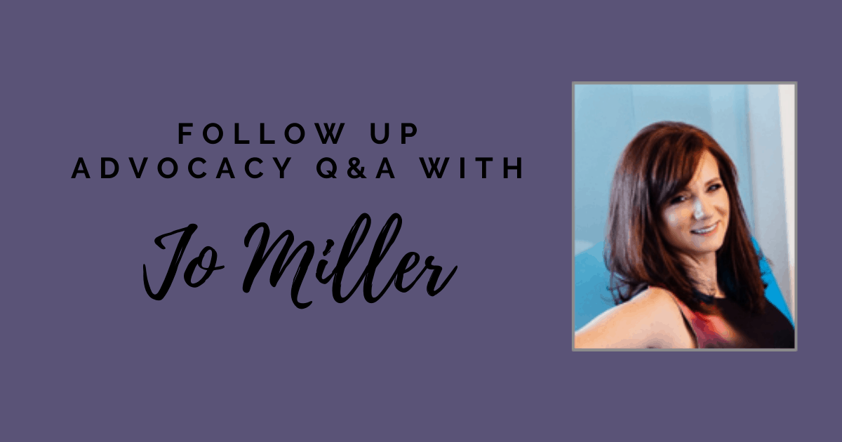 Follow-up Q&a: How To Attract Advocacy Of Influential Sponsors With Jo Miller