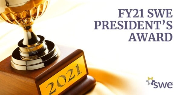 FY21 SWE President’s Award Presented to Sandra Evers-Manly -