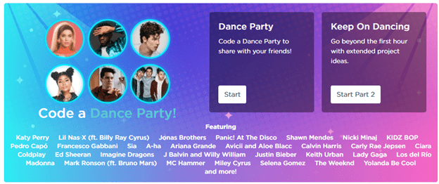 Dance Party - Code.org