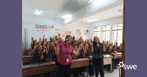 SWE Delhi Affiliate Helps Organize Outreach Event for 500+ Girls -