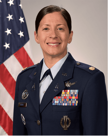 Headshot of Major Melissa K. Bierma of the U.S. Space Force