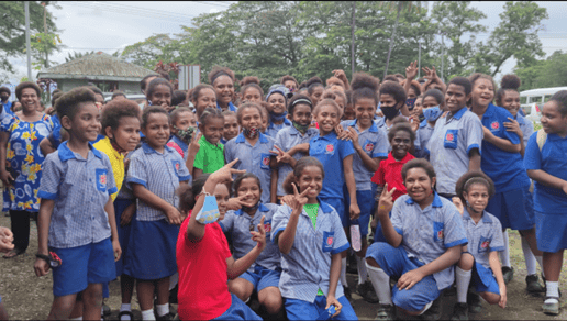 Group of STEM Students from the Salvation Army Lae Primary School in Papua New Guinea