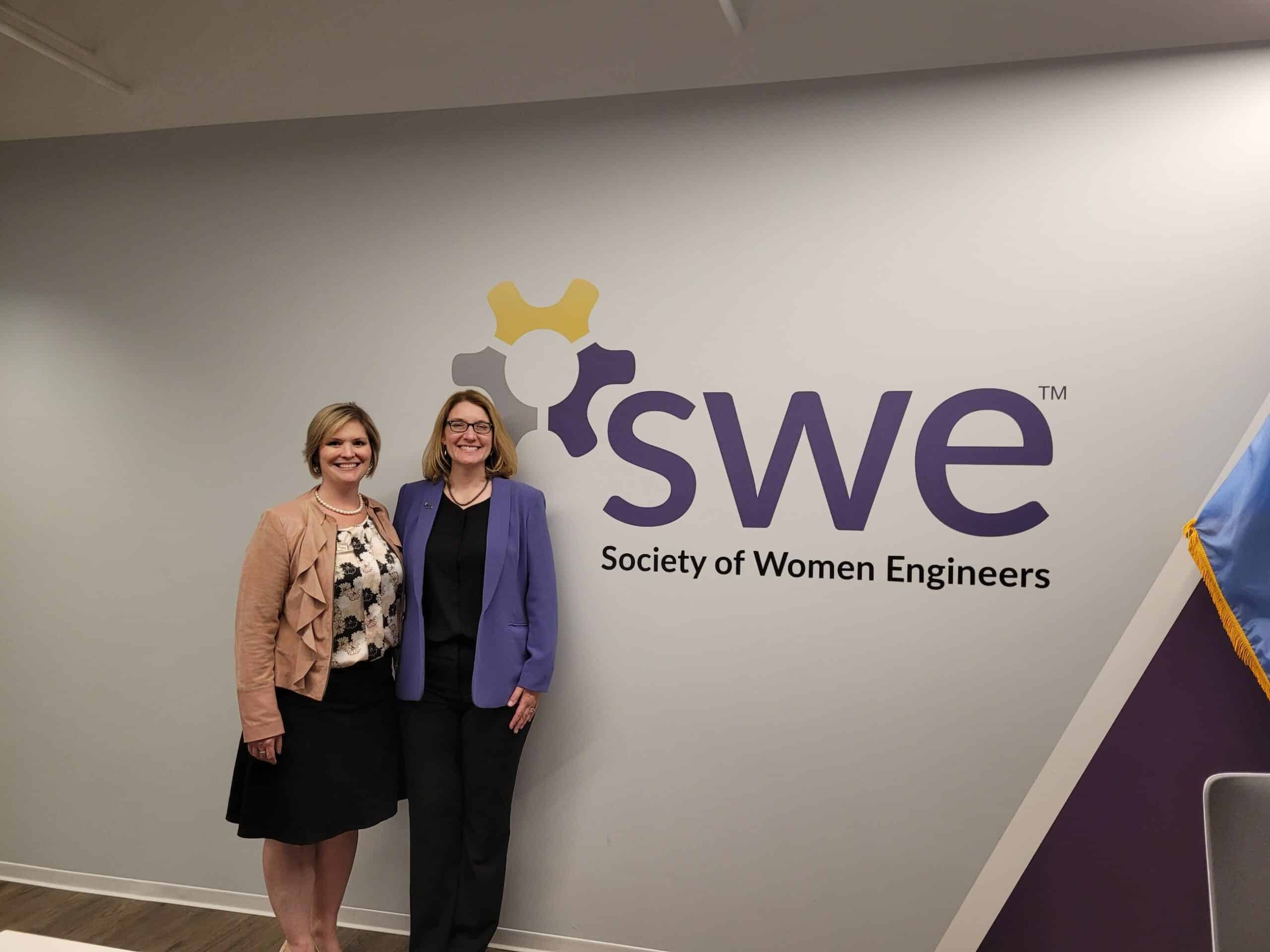 Dayna Johnson and Alexis McKittrick at SWE HQ