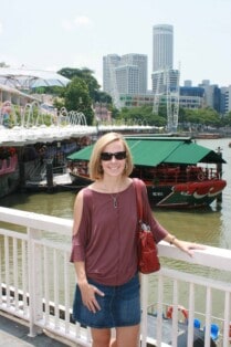 Michelle in Singapore during her career break (2013).