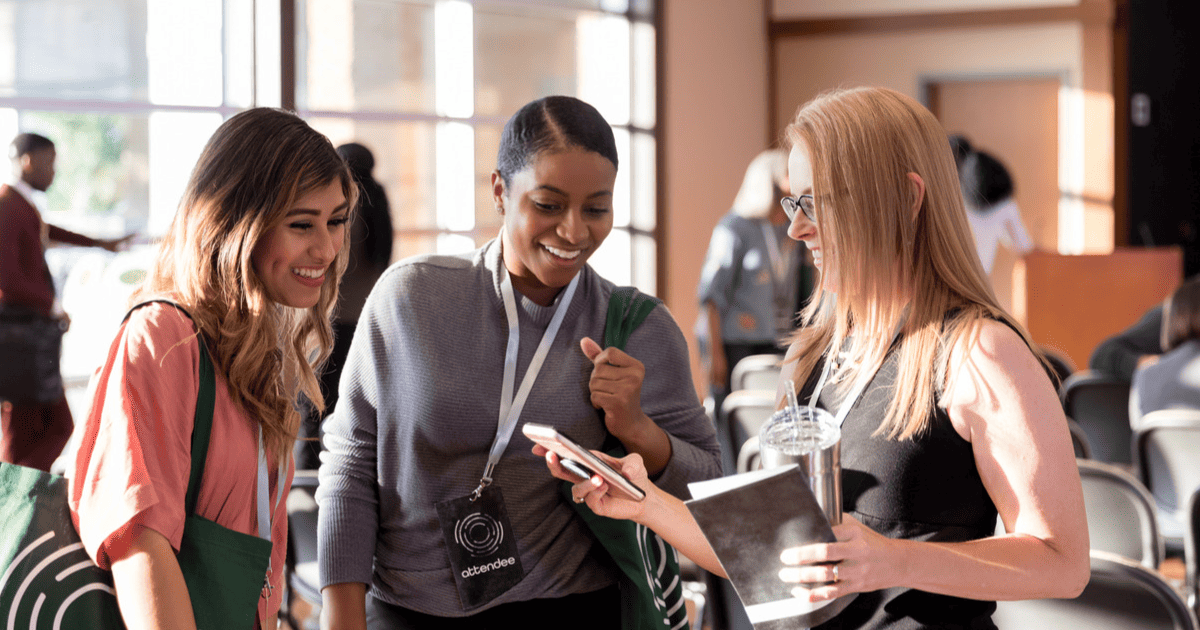 Women engineers networking at a mentorship event
