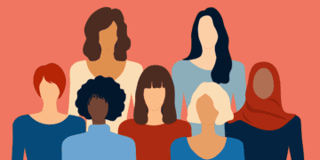 illustration of a diverse group of women engineers