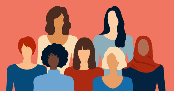 illustration of a diverse group of women engineers
