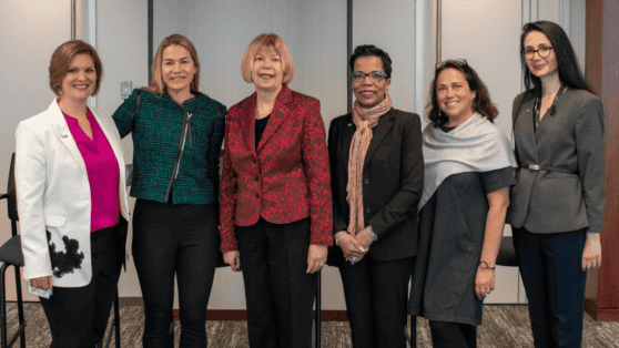 women engineering leaders from Bechtel and SWE