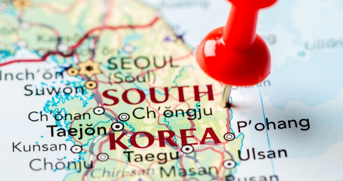 map of Korea
