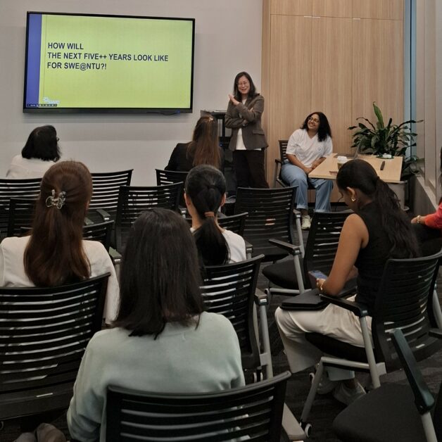 Speakers at the SWE NTU 2026 ReSHEarch Showcase.